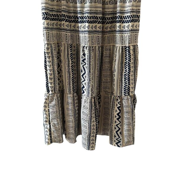 Emery Rose Abstract Geometric Maxi Lightweight Short Sleeves Dress SZ L #2517 - Picture 4 of 14
